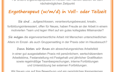 Unser Team sucht Verstärkung…